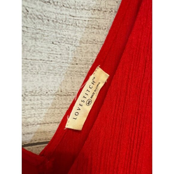 Love Stitch V-Neck w Pockets Sleeveless Maxi Dress M/L - Picture 2 of 4